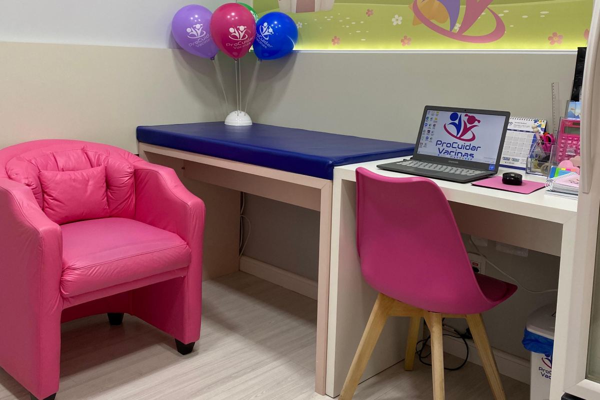 Clinica de vacinas ProCuidar Recepção Unidade Higienópolis